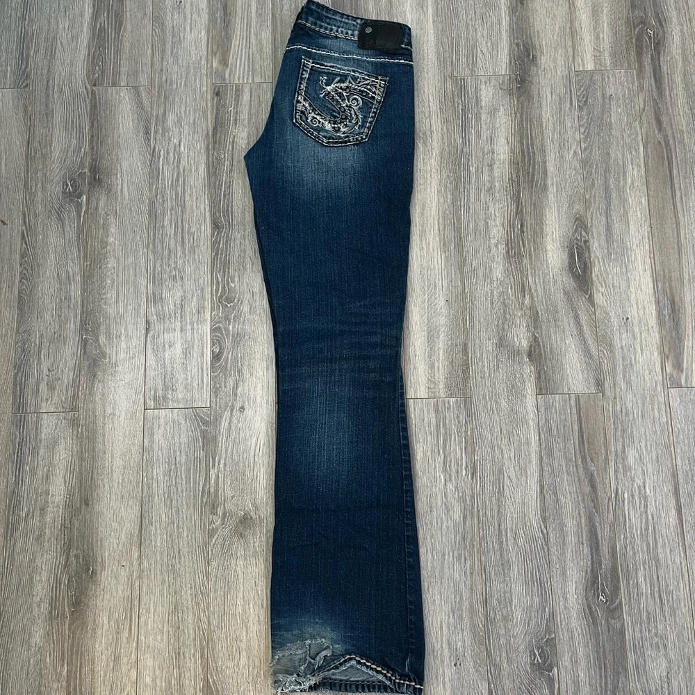 Silver Jeans Co Suki Women’s Embroidered Jeans W28 L33 - Picture 3 of 7